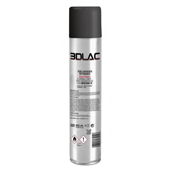 3DLAC - Espray para fijación en cama caliente - 400ml