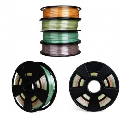 Bobina filamento PLA 3D - GCC - Cambio de color gradual - 1.75mm - 750g