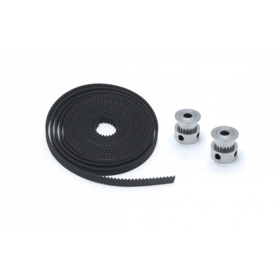 2m Belt GT2 y 2 Pulley GT2 Kit