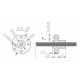 Husillo trapezoidal díametro 8mm T8x8 Longitud 300mm / 350mm / 400mm / 500mm / 600mm con tuerca de cobre o POM