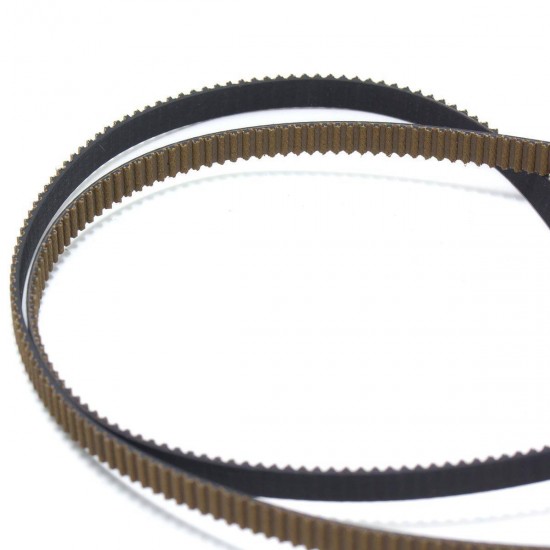 Correa dentada GT2 - Recubierta antidesgaste y reforzada con fibra de vídrio - 6mm - 1m