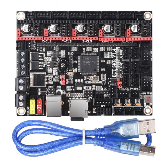 SKR V 1.4 - Placa 32 bits con procesador LPC1768 - Compatible con Marlin 2 - STEP/DIR SPI o UART - 12v o 24v