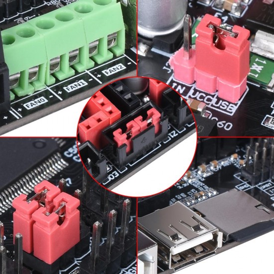SKR PRO V1.1 - Placa de control para impresora 3D - 32 bits compatible con controladores por UART y SPI - 12 / 24v