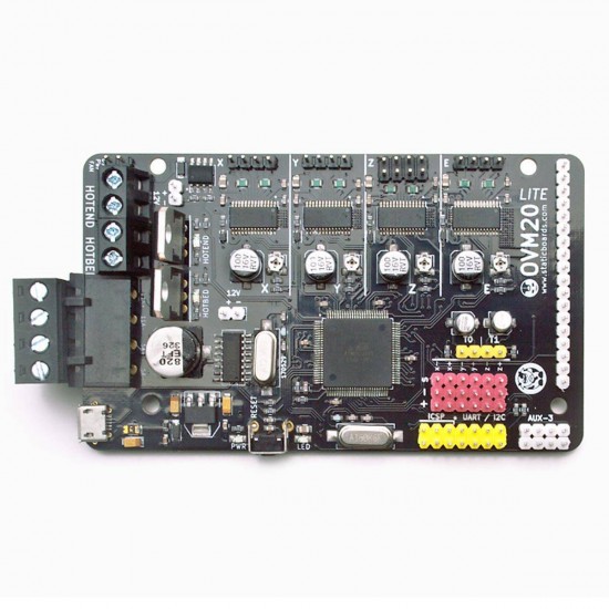 OVM20 Lite - Placa Arduino + Ramps + 4x DRV8825 - todo en uno - Staticboards