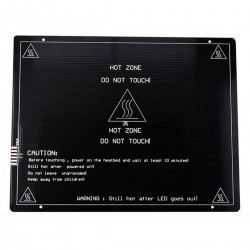 MK3 ALU Cama Caliente 220x280 12v - Con orificios avellanados para cabeza del tornillo