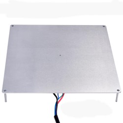 MK3 Ultrabase de Aluminio 220x220cm 150W 12V Alta Potencia con termistor y cables con cristal con recubrimiento microporoso
