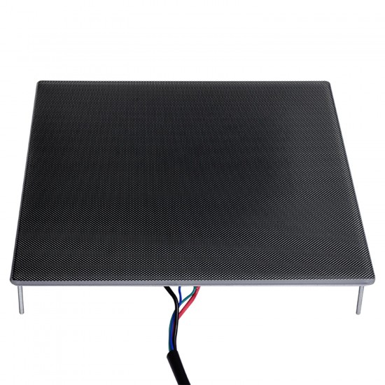 MK3 Ultrabase de Aluminio 220x220cm 150W 12V Alta Potencia con termistor y cables con cristal con recubrimiento microporoso