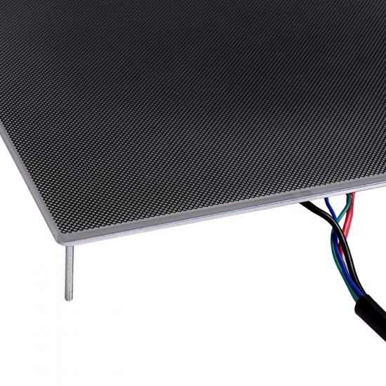 MK3 Ultrabase de Aluminio 220x220cm 150W 12V Alta Potencia con termistor y cables con cristal con recubrimiento microporoso