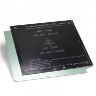MK3 ALU Cama Caliente 300x300 24v - 400w - Con orificios avellanados para cabeza del tornillo
