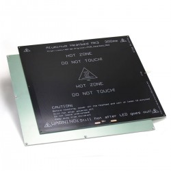 MK3 ALU Cama Caliente 300x300 24v - 400w - Con orificios avellanados para cabeza del tornillo