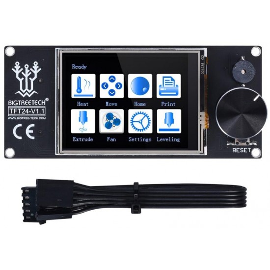 TFT24 V1.1 Pantalla Táctil con doble función compatible con LCD gráfico 12864 y menú táctil