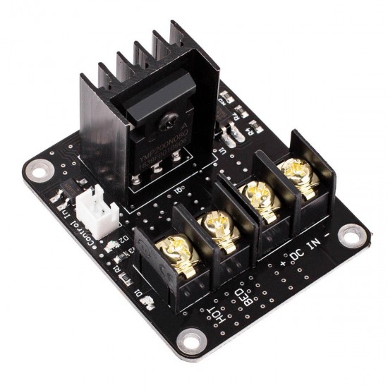 Módulo mosfet 25A con disipador y compatible con cama caliente - Compatible con Arduino