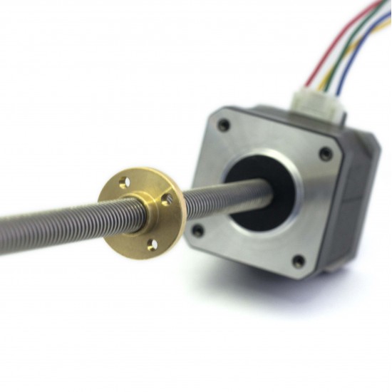 Nema17 - 17HS4401s - Tr8x8-310MM - Motor Paso a Paso con Husillo Trapezoidal