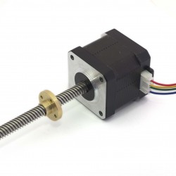 Nema17 - 17HS4401s - Tr8x8-350MM - Motor Paso a Paso con Husillo Trapezoidal