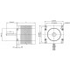 Motor Paso a Paso Nema23 - 23hs5628 - Eje 8mm