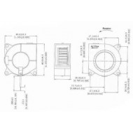 Ventilador centrífugo 4020s 12v - Blower