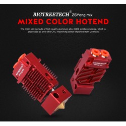 Hotend Bowden Multicolor 2 entradas 1 salida - Mix  - 1.75mm