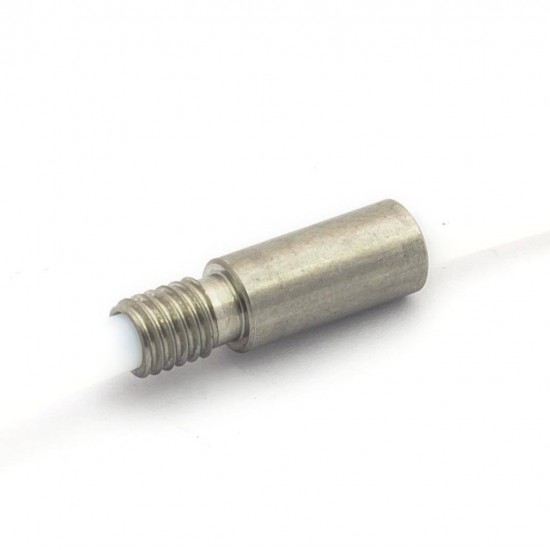Garganta para hotend Dual - Rosca M6 Liso díamentro 7 mm -  Con teflón - DI 4.1