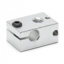Bloque calefactor v6 para termistor PT100 3mm - Rosca M6 - Compatible con v5 y v6