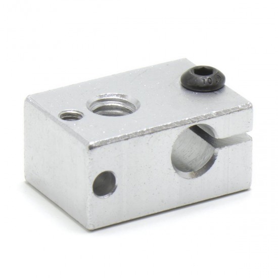 Heating block v6 for 3mm PT100 thermistor - M6 Thread - v5 and v6 compatible