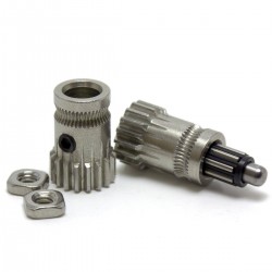 Set de poleas de tracción doble para extrusor - Estilo Bondtech - Compatible con estrusores tipo Mk2/Mk3