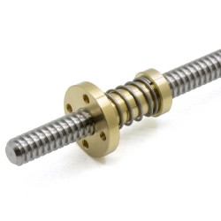 Tuerca de cobre con muelle T8x8 Spring Nut para husillo trapezoidal díametro 8mm
